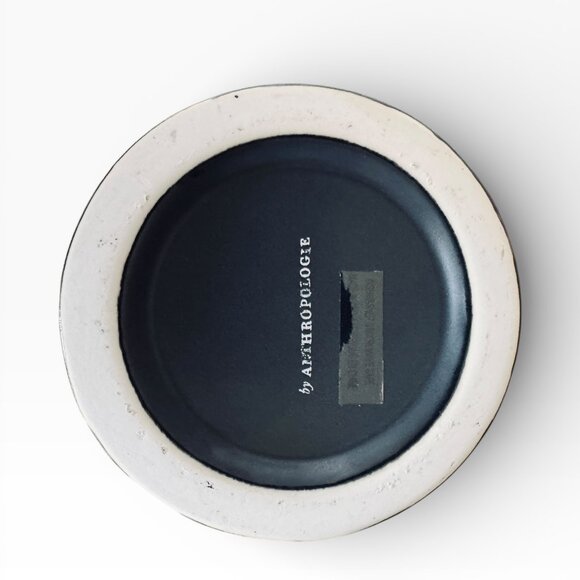 Anthropologie Monogram K Matte Black White Text Initial K Shaving Mug Classic - Picture 13 of 16